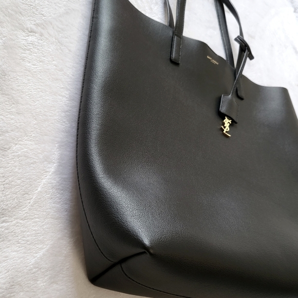 Saint Lauren leather shopper tote bag - Picture 6 of 9